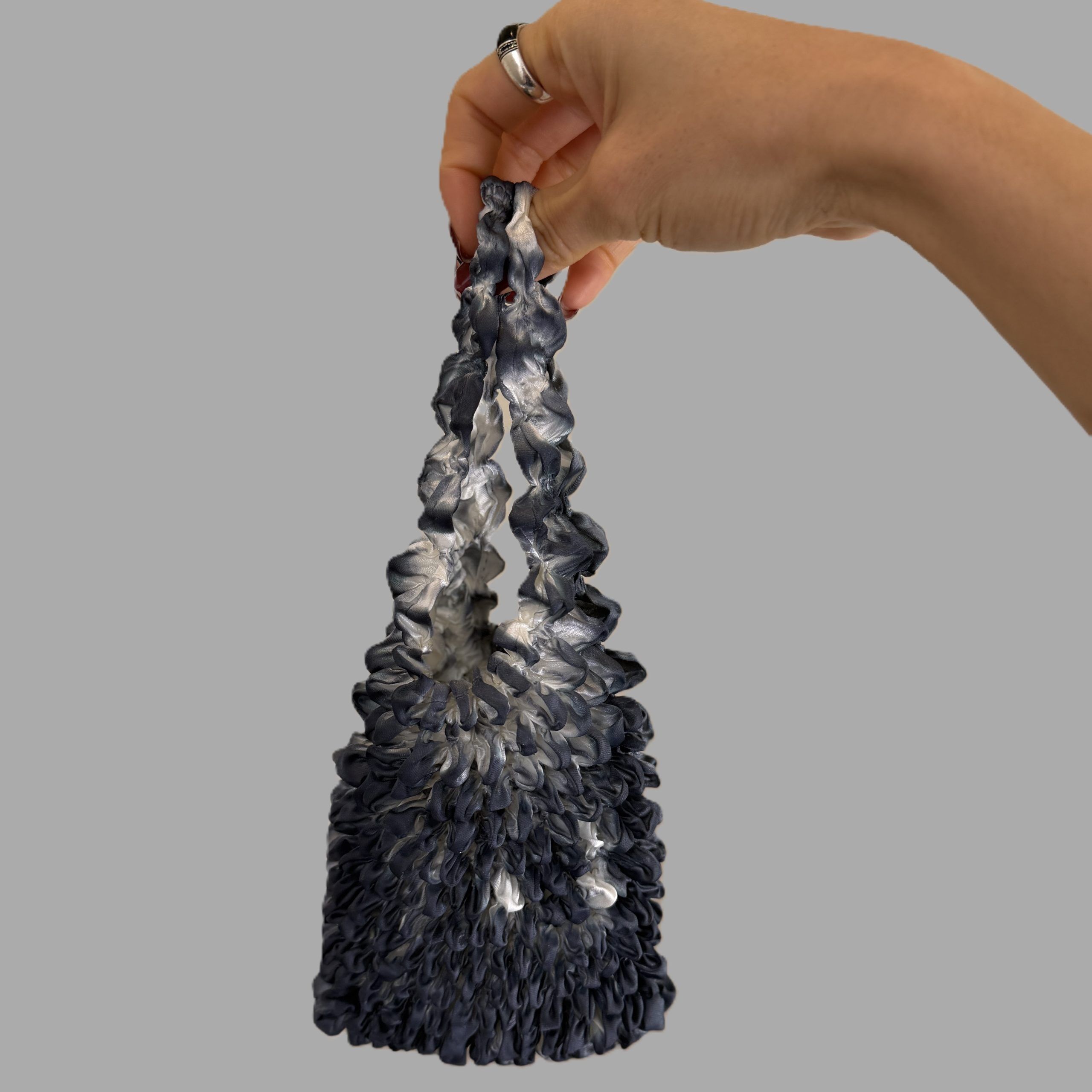 SHIBORI MIURA BAG - Indigo Blossom - Image 2