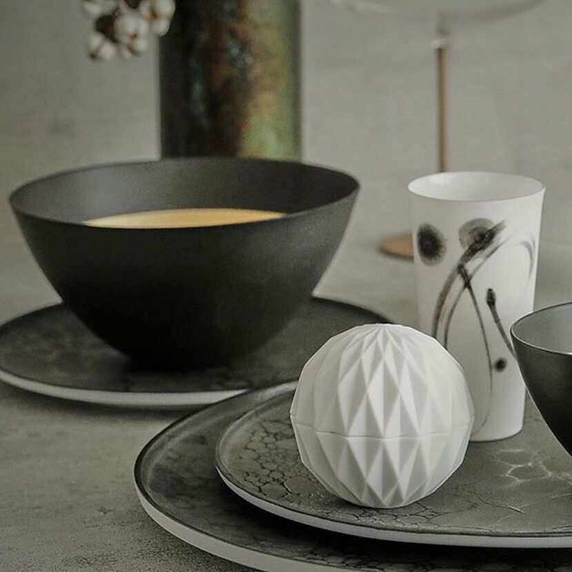 DIAMOND CARVED BOWL - L - Image 4